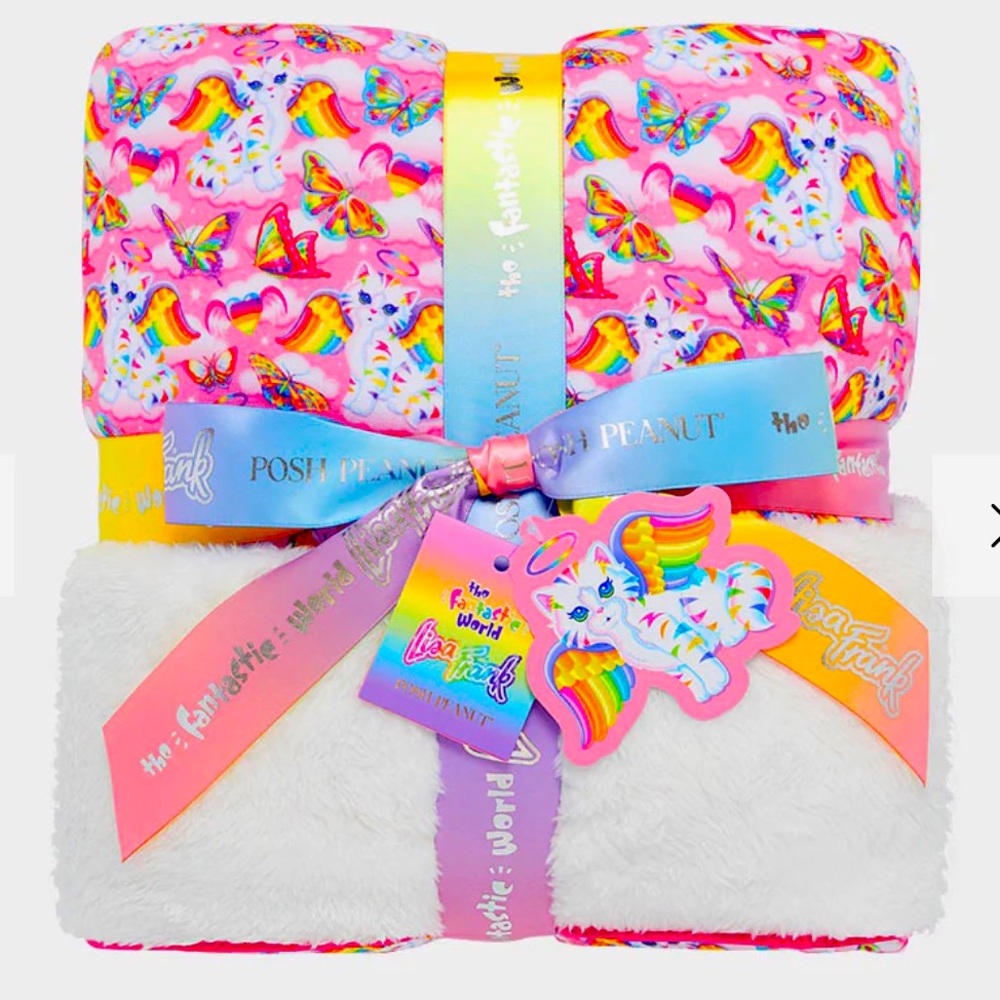 Posh peanut Lisa frank angel kitty plush patoo